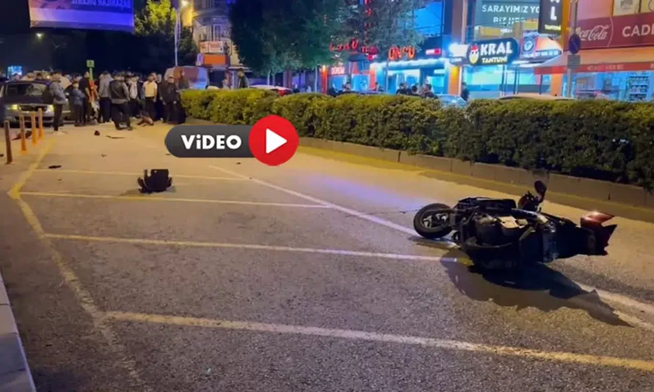 Yakınını Hastaneye Götürürken Kaza Yaptı
