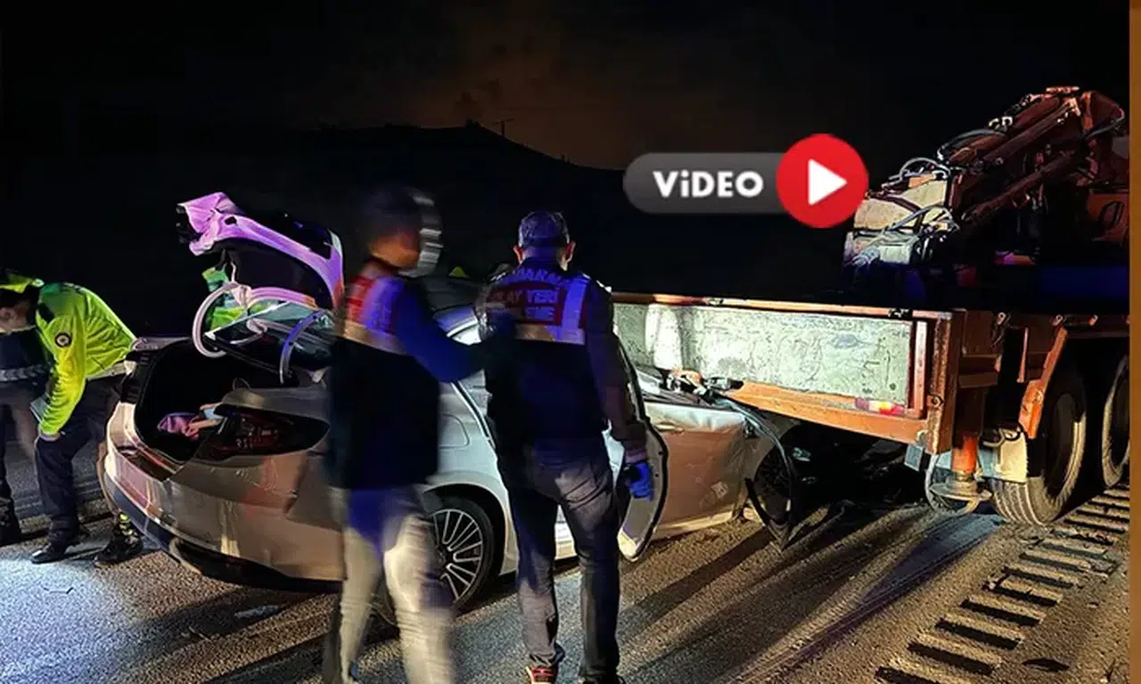 Otomobil Vinçle Çarpıştı: Bir Ölü