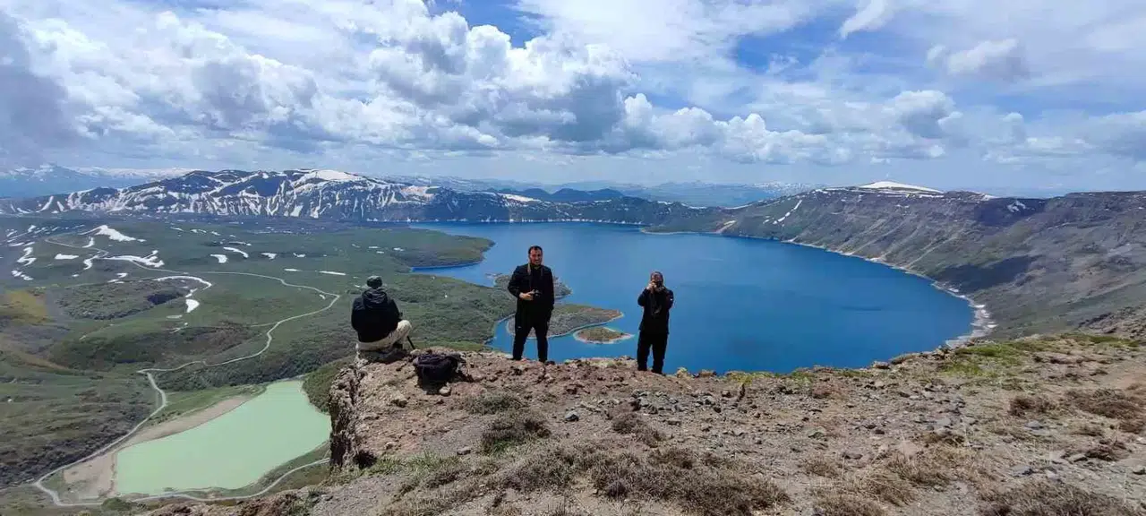 Dünyanın İkinci Büyük Krateri Olan Nemrut, Doruktan Görüntülendi