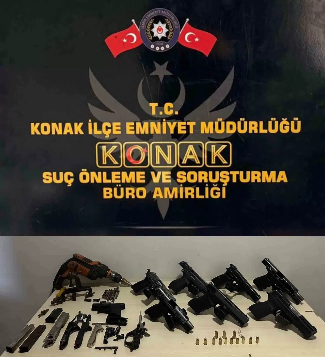 İzmir’de Kaçak Silah Atölyesi Baskınında 3 Gözaltı