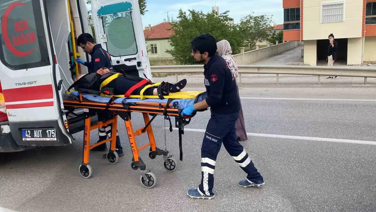 Konya’da Üç Tekerlekli Bisiklet Arabayla Çarpıştı: 1 Yaralı