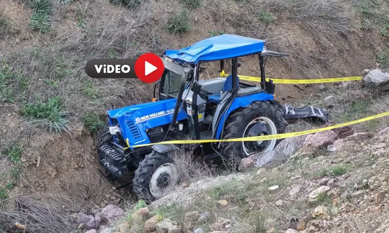 Uçurumdan Yuvarlanan Traktörün Sürücüsü Öldü