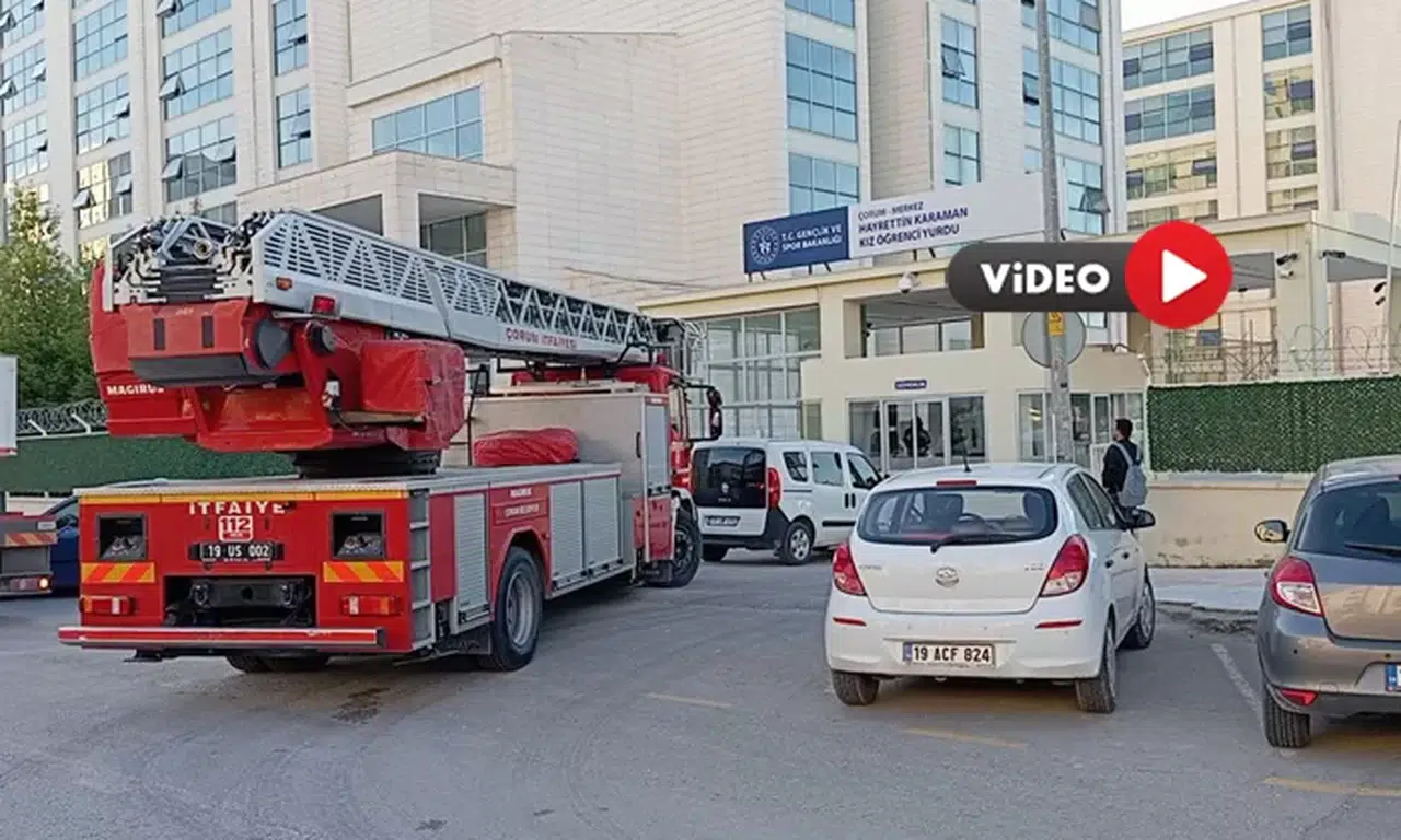 Kız Öğrenci Yurdunda Yangın Paniği