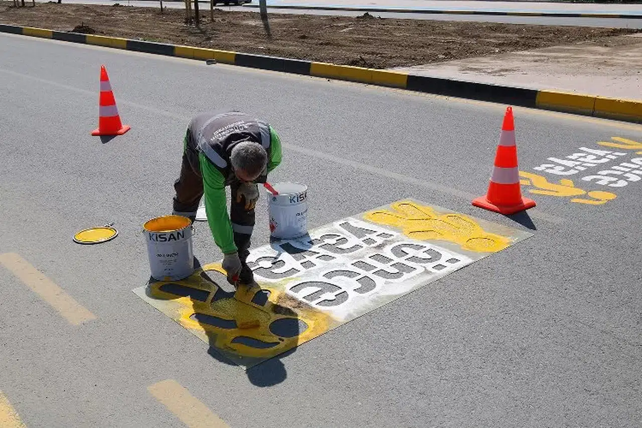 Kargı’daki Yol Çizgileri Yenilendi