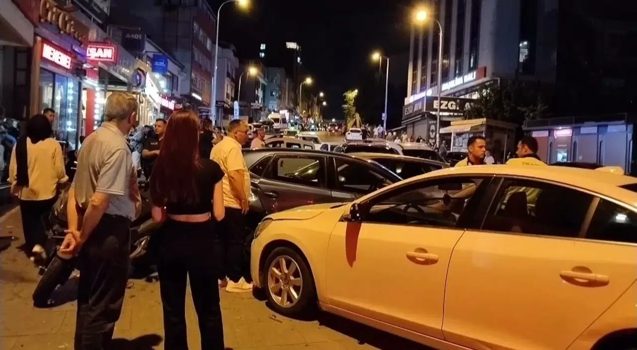 Ataşehir’de Alkollü Şoföre Meydan Dayağı