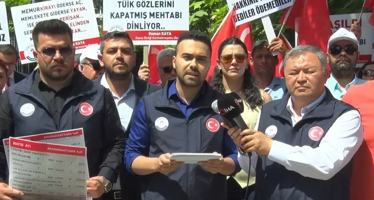 Kamu Birliği Konfederasyonu’ndan TÜİK Önünde Aksiyon