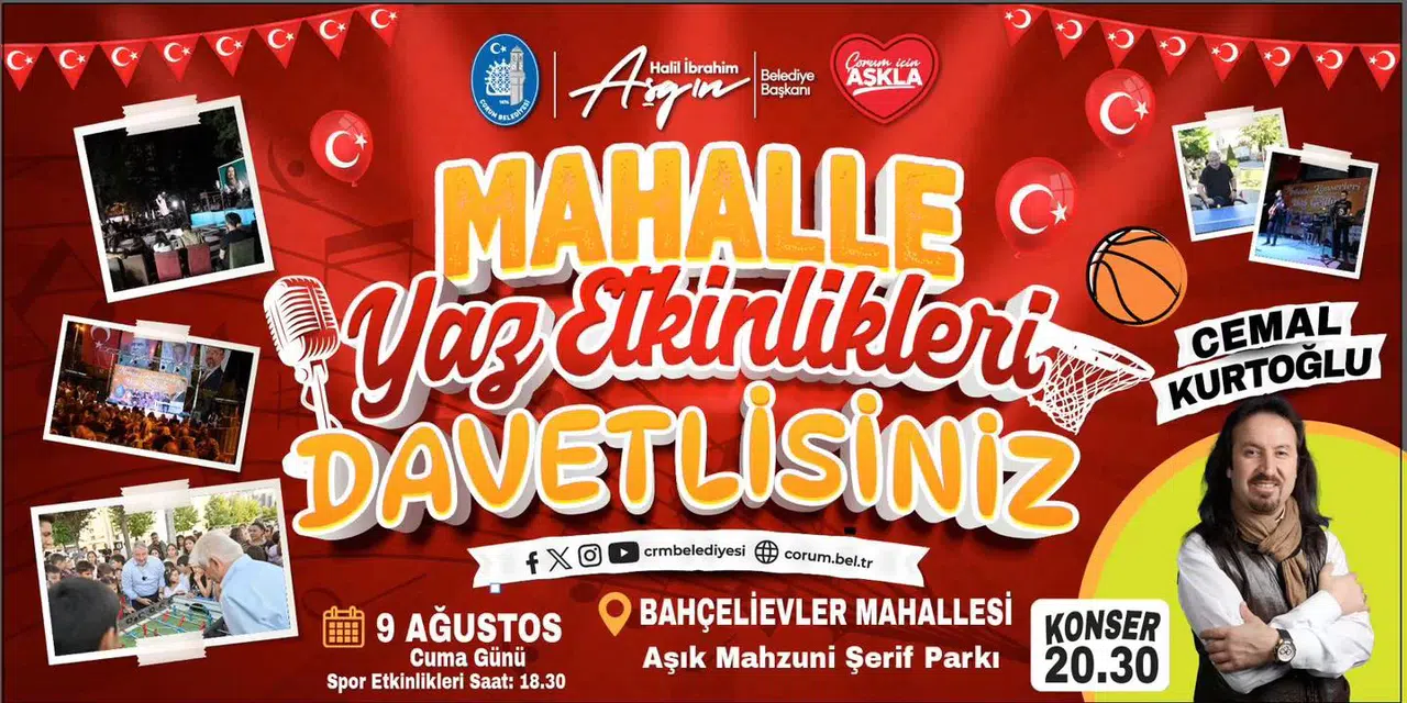 Yaz Etkinlikleri Bu Hafta Bahçelievler’de
