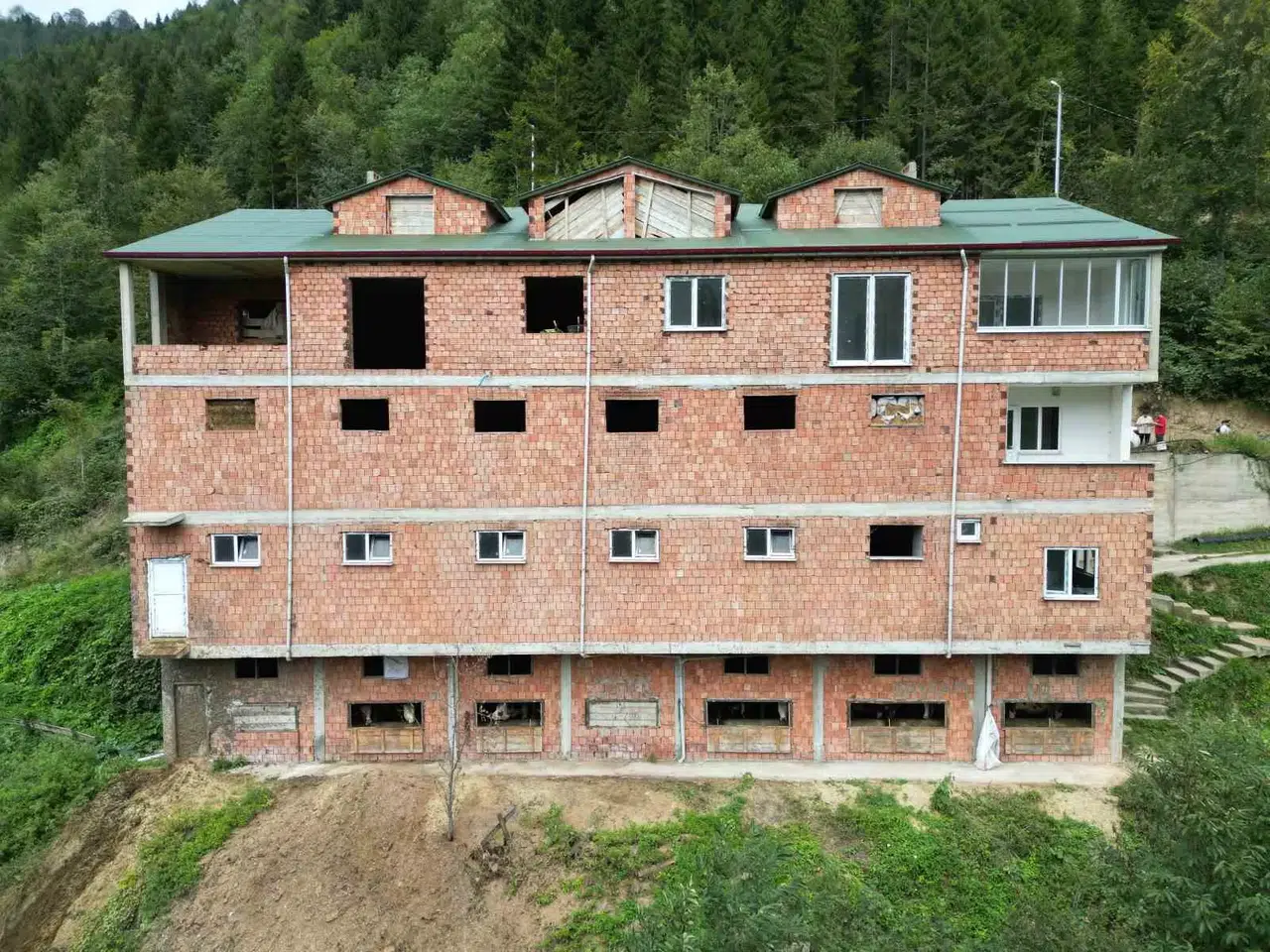 İneklerini 4 Katlı Apartmanda Bakıyor
