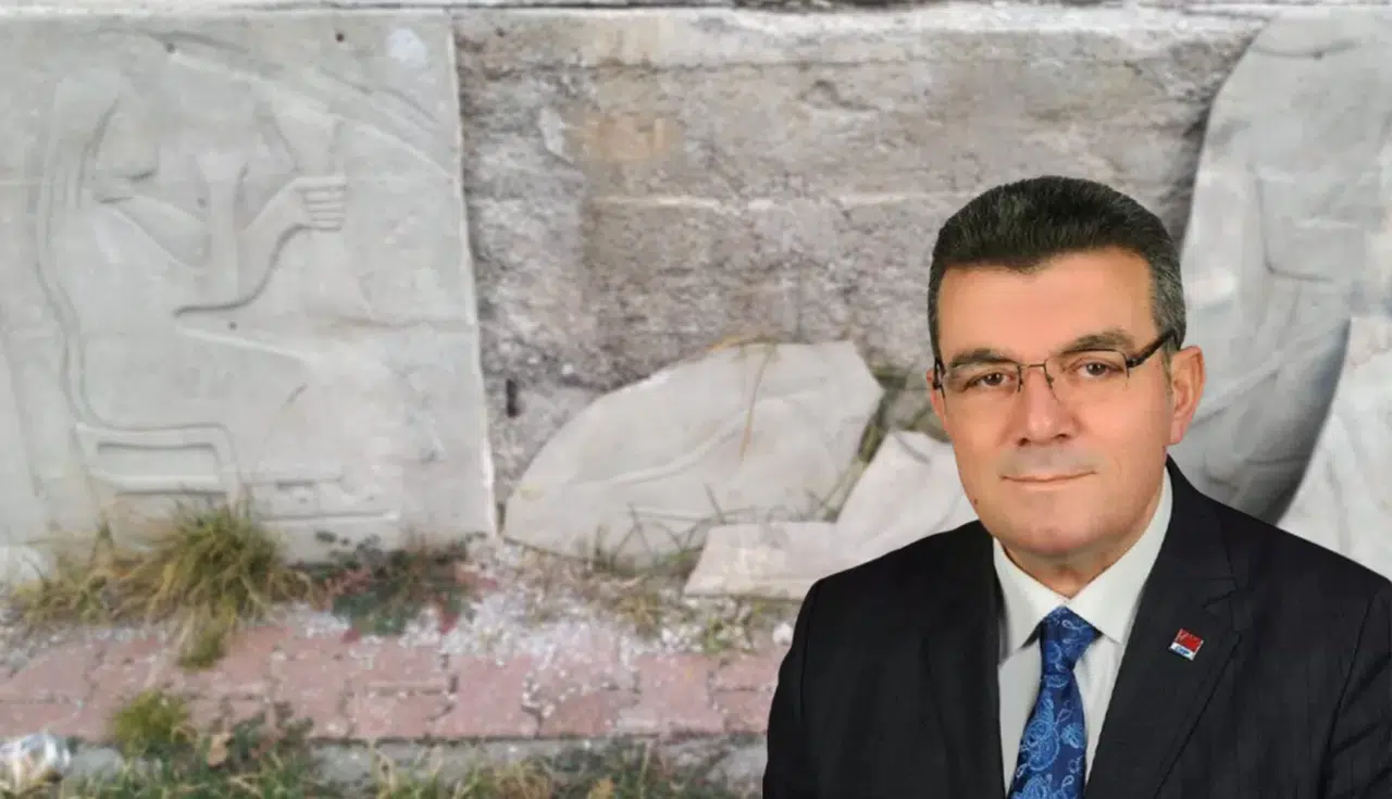 ‘Alacahöyük’te Deforme Olmuş Tarihi Eserler Var’