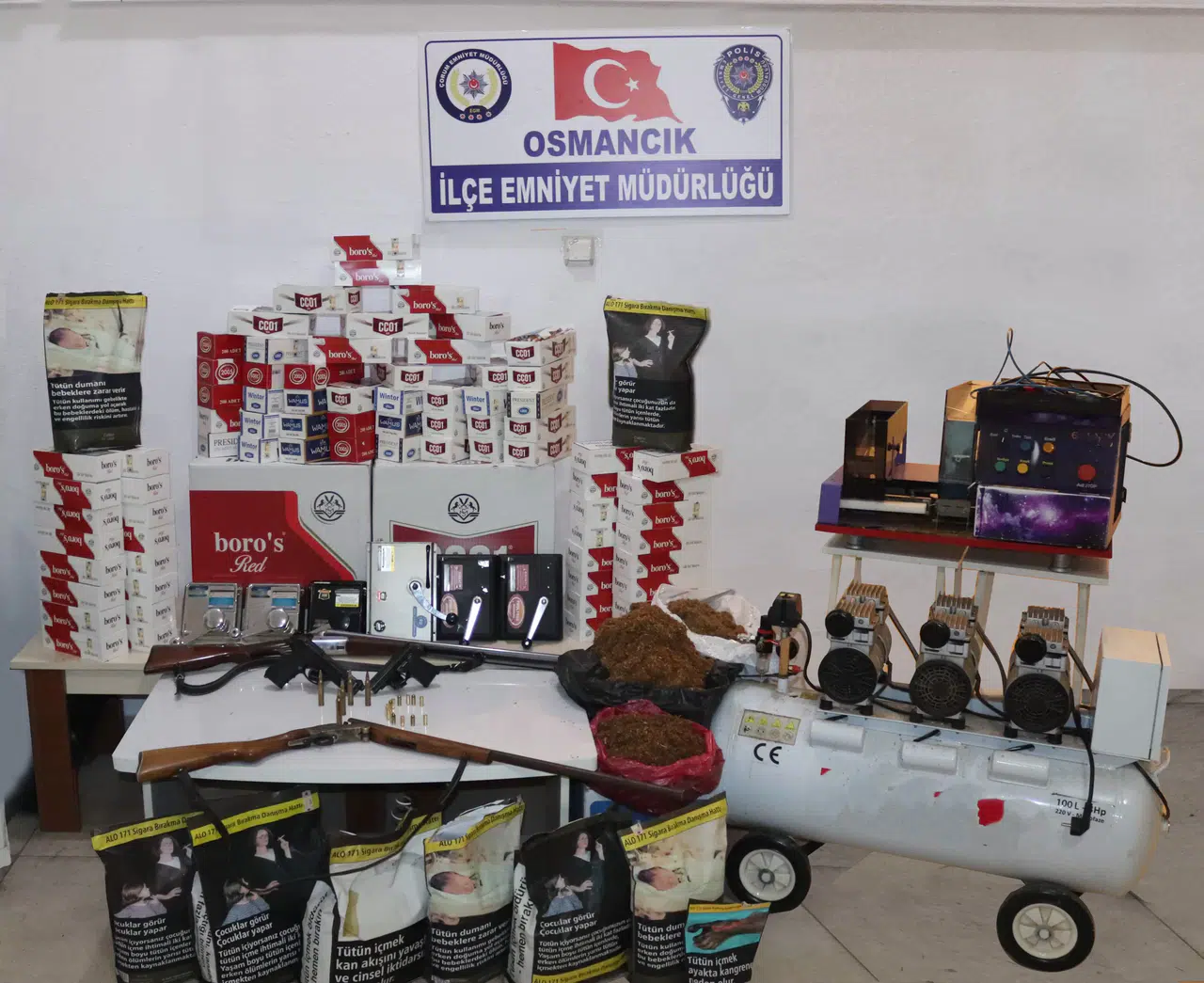 Osmancık’ta Kaçak Sigara Operasyonu: 3 Gözaltı