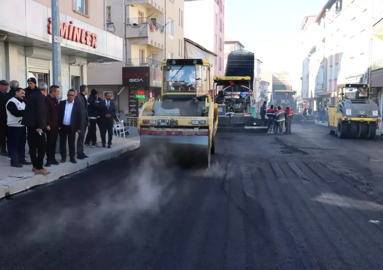 Sungurlu’da Asfalt Çalışmalarında Sona Gelindi