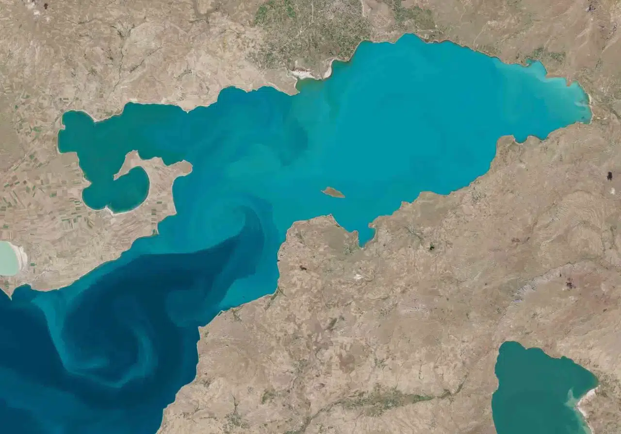 Avrupa Uzay Ajansı, Van Gölü’ndeki Güçlü Akıntıları Görüntüledi
