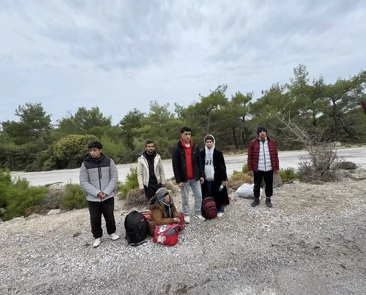 Ayvacık’ta 6 Kaçak Göçmen Yakalandı