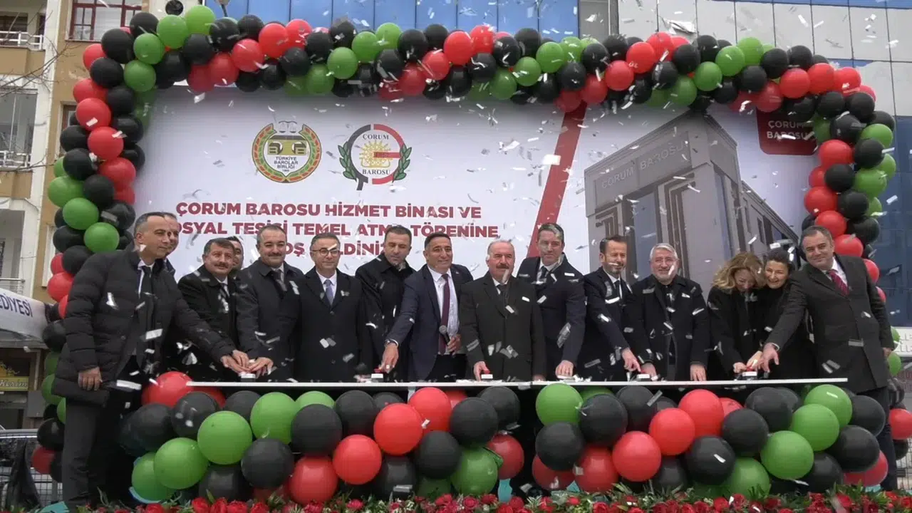Çorum Barosu’nun Yeni Binası İçin İlk Kazma