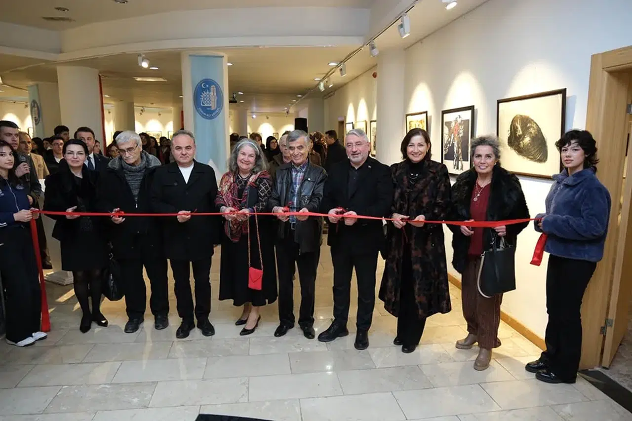 Basri Erdem’in Baskı Resim Sergisi Açıldı