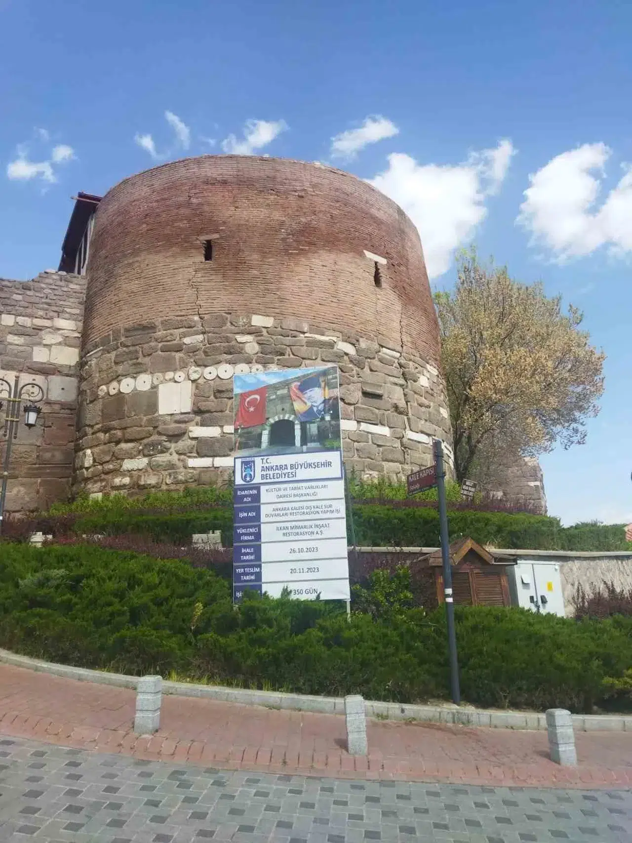Ankara Kalesi Surlarında Düzgünleştirme Çalışması Başladı