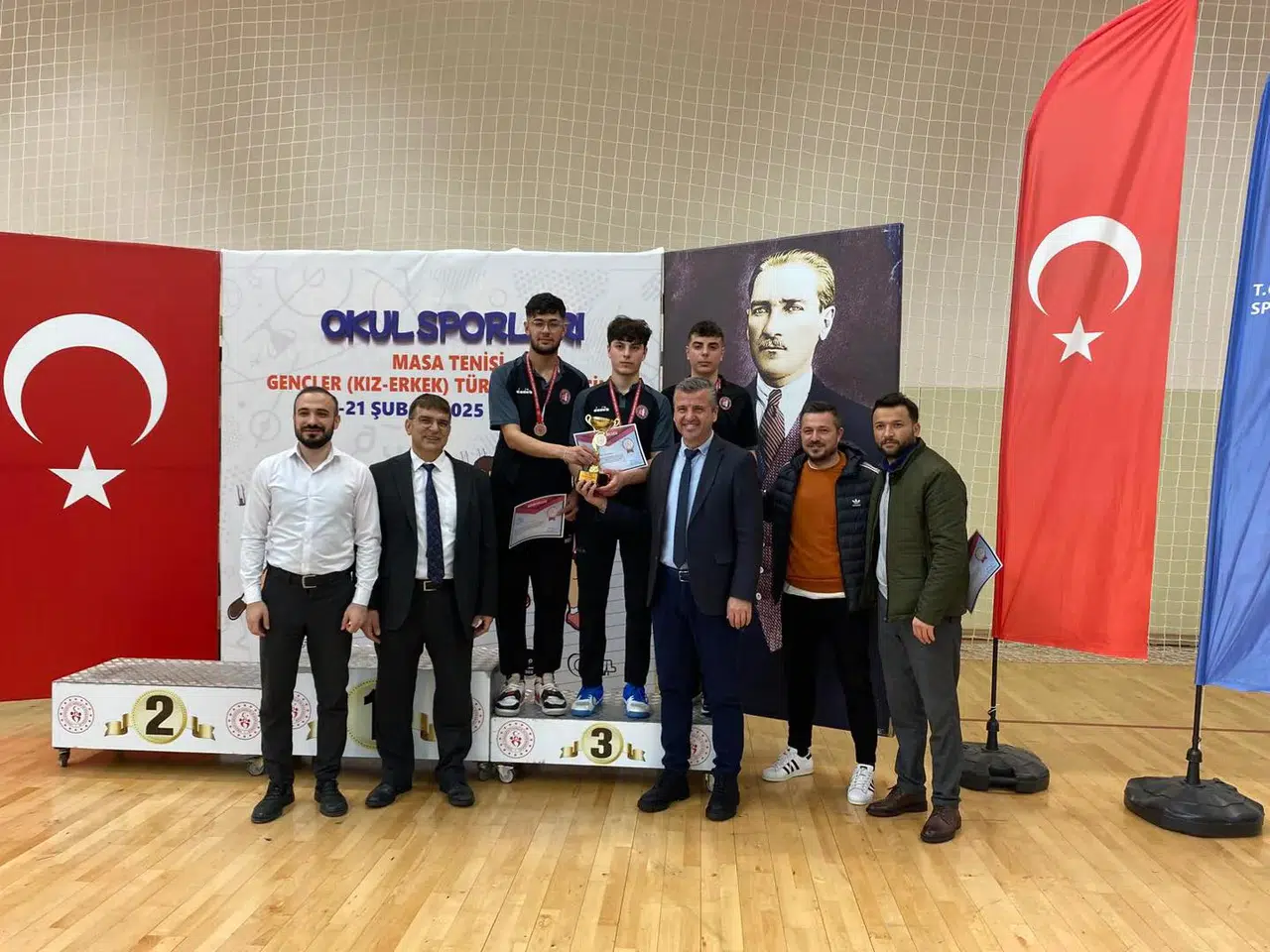 Çorum Spor Lisesi Masa Tenisinde Türkiye Üçüncüsü Oldu