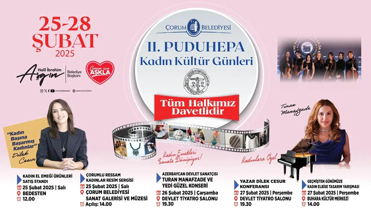 ‘Puduhepa Kadın Kültür Günleri’ Başlıyor