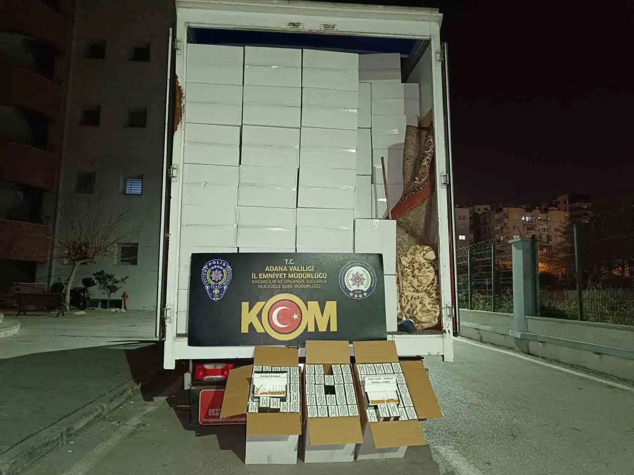 Adana’da 7.5 Milyon Adet Kaçak Makaron Ele Geçirildi