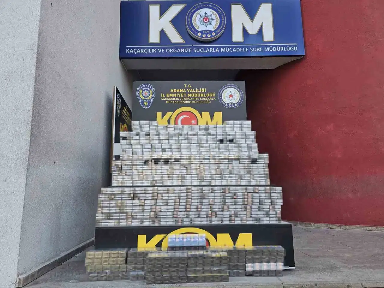 Adana’da 9 Bin Paket Kaçak Sigara Ele Geçirildi
