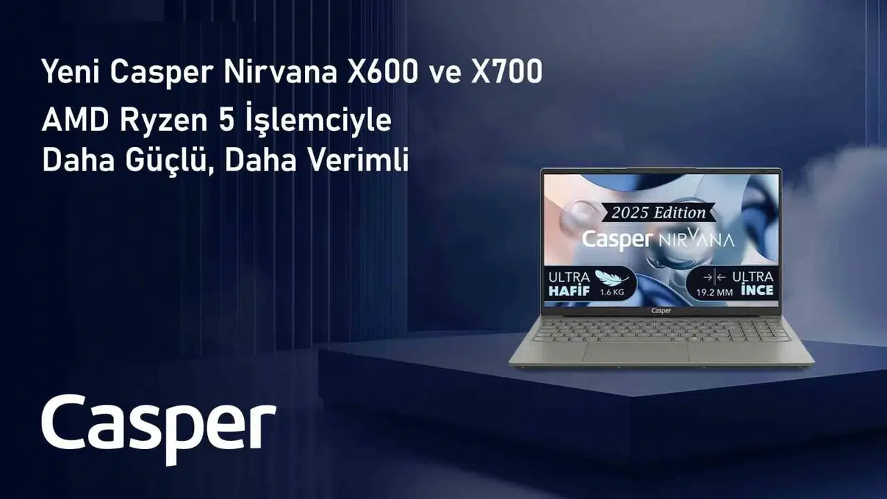 Casper Nirvana X600 ve X700, Amd Ryzen 5 İşlemciyle Güçlendirildi