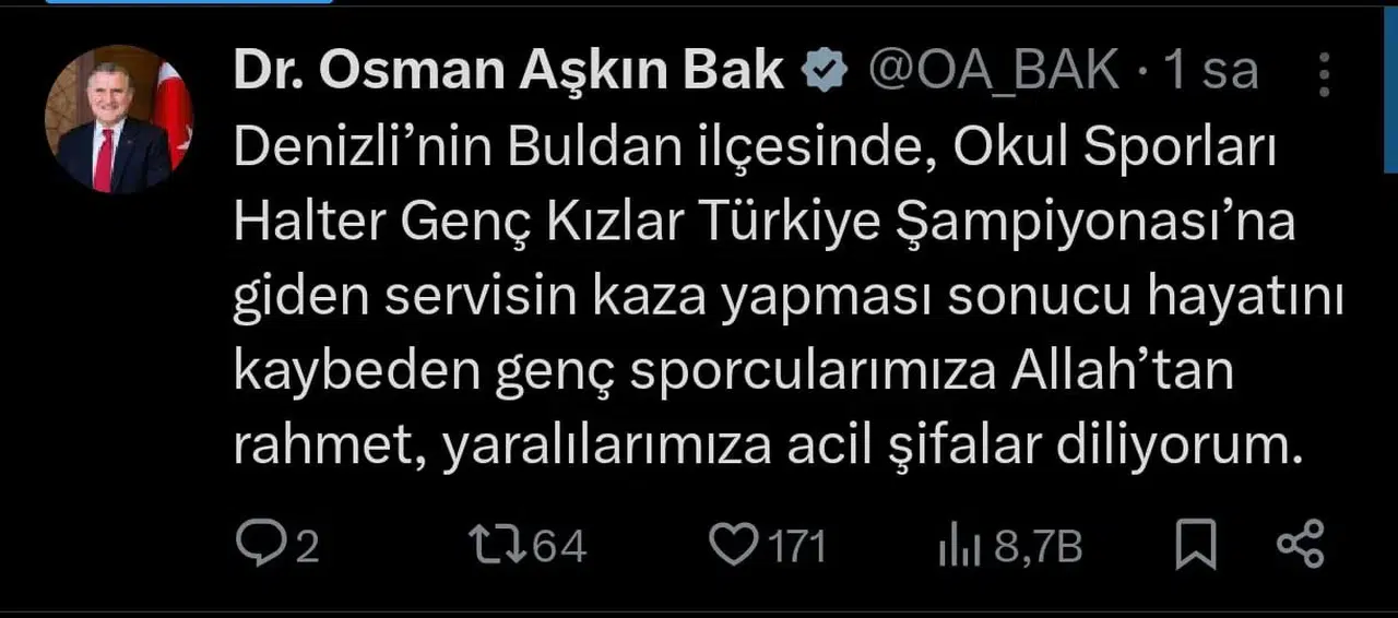 Denizli’deki Kazada Hayatını Kaybedenlerin Kimlikleri Muhakkak Oldu