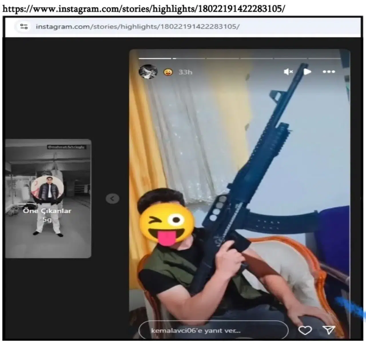 Instagram’da Silahlı Fotoğraf Paylaşan Kuşkulu Tutuklandı