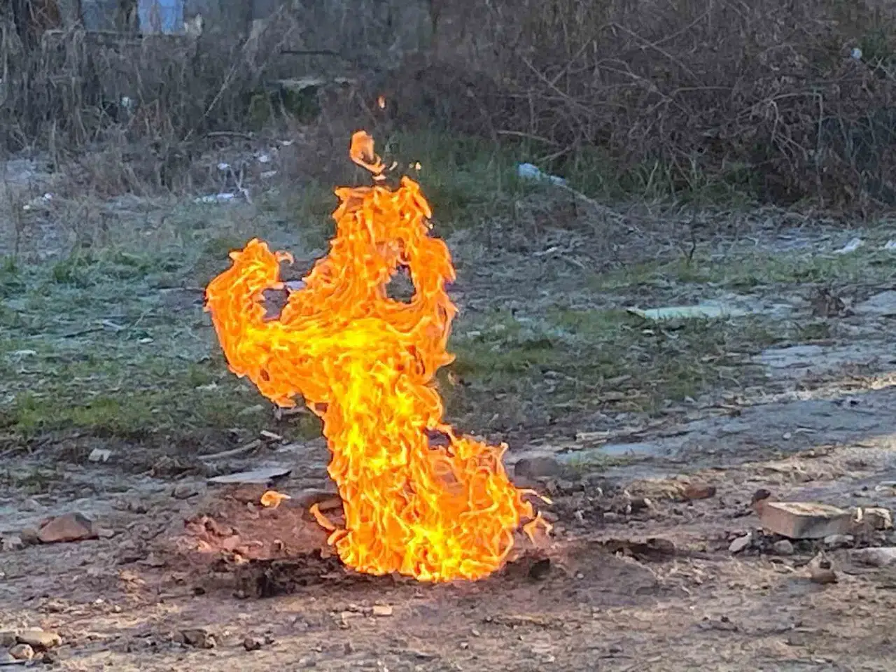 Metan Gazı 8 Gündür Yanıyor