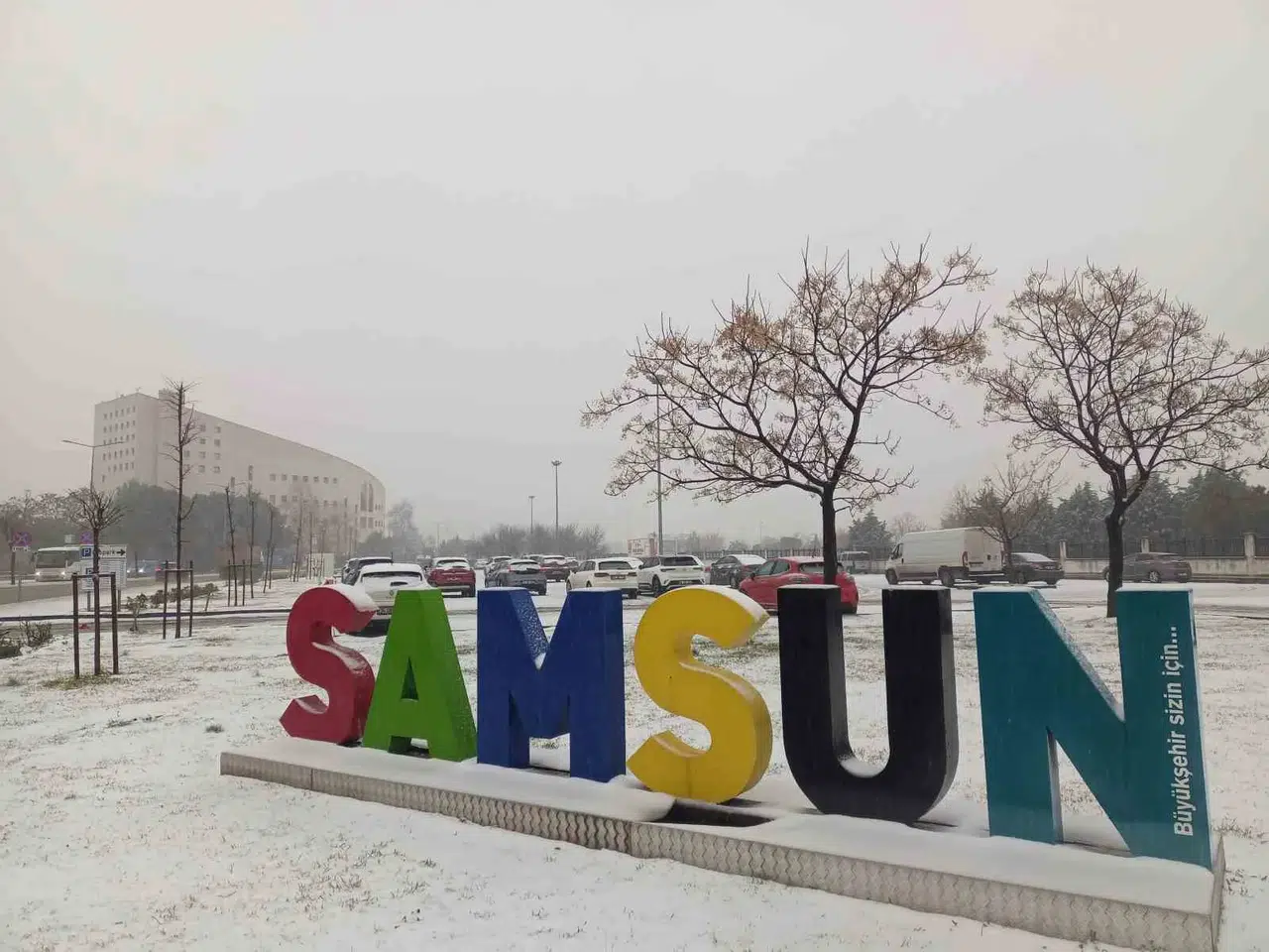 Samsun’da Ağır Kar Yağışı