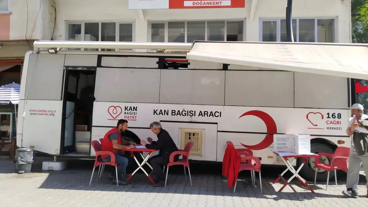 Doğankent'te kan bağışı kampanyası düzenlendi