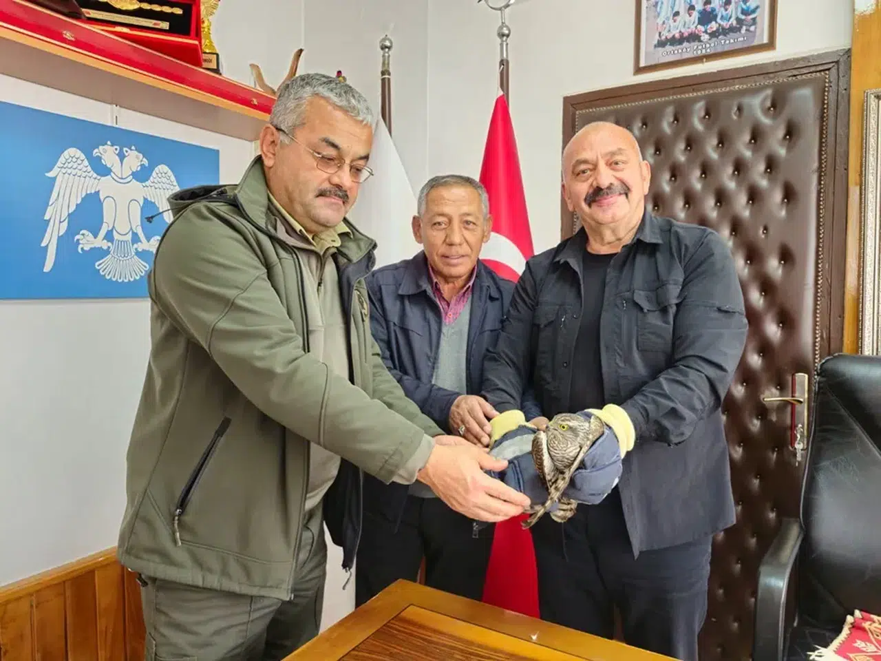 Yaralı Atmaca’ya Yardım Eli