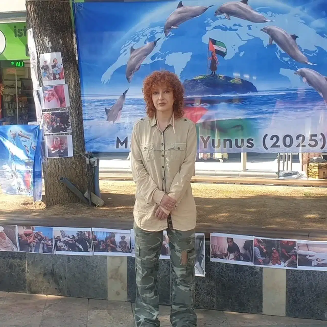 Düzce'de öğrencilerden Küresel Sumud Filosu'na "Gazze" koreografili destek