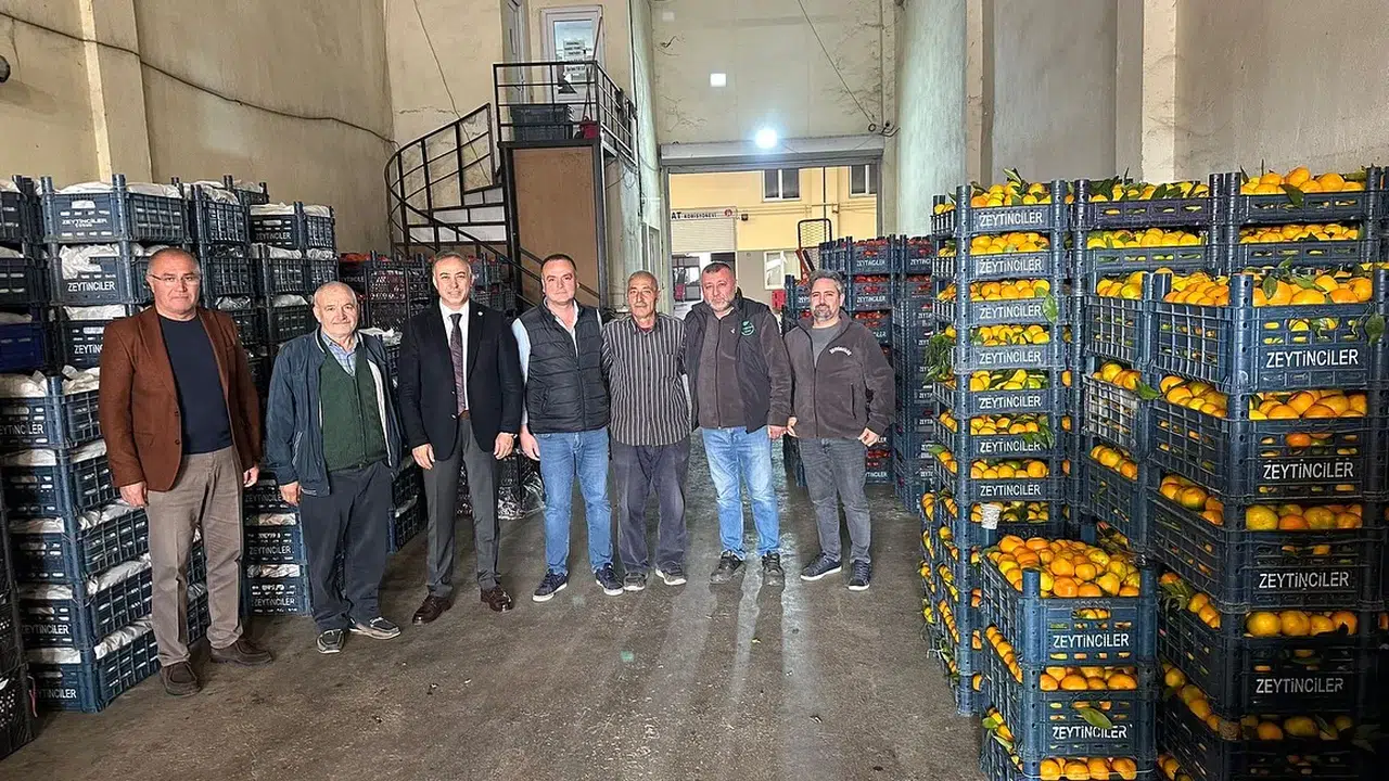 Tahtasız’dan Sebze Hali Esnafına Geçmiş Olsun Ziyareti