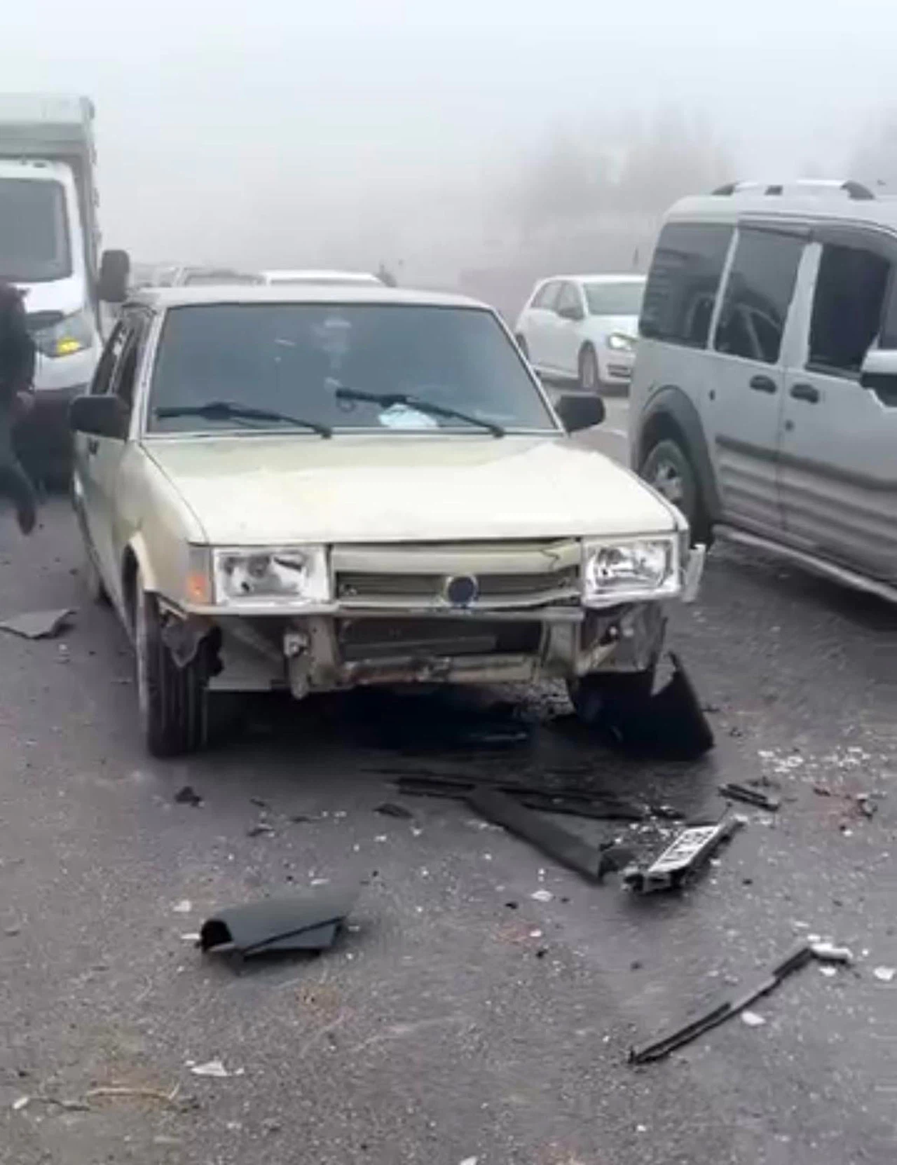 Siirt’te sis kazaya neden oldu: 3 koyun telef oldu