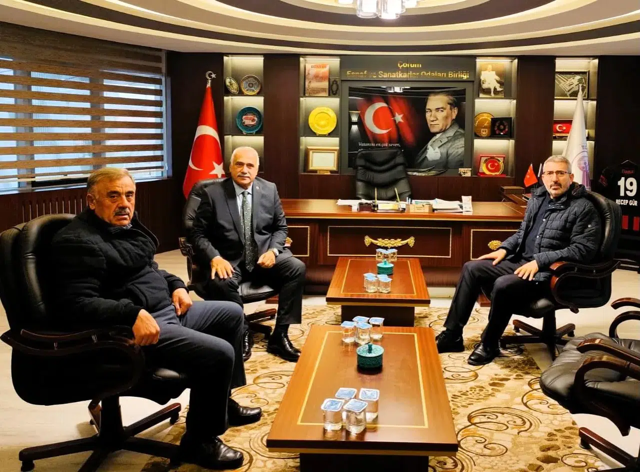 Çizikci ve Demirci ÇESOB Başkanını Ziyaret Etti