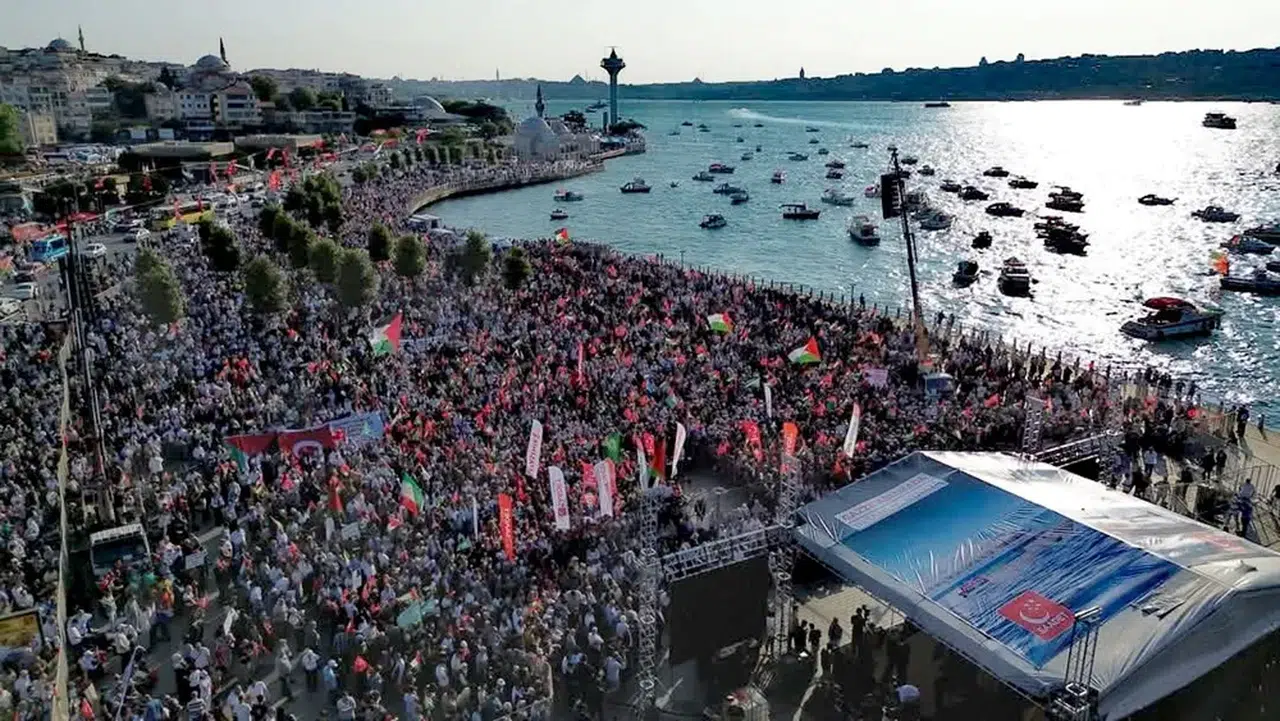 Özgür Gazze Mitingi’ne Çorum'dan Katılım
