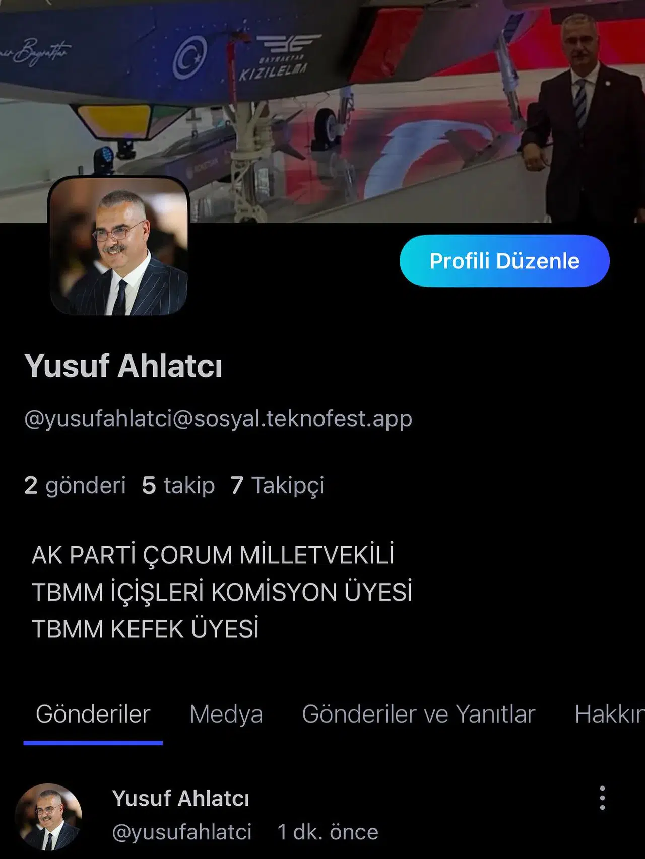Ahlatcı, Yerli Sosyal Medya Platformu 'Next Sosyal'e Katıldı