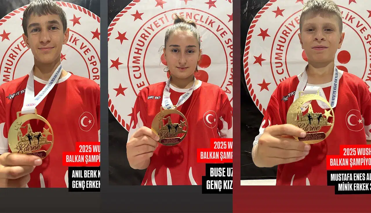 Edirne'de Üç Balkan Şampiyonluğu