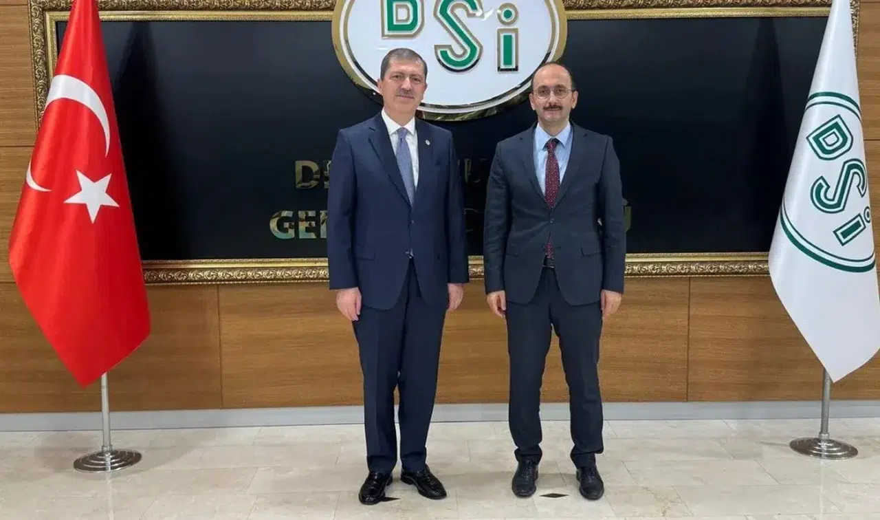 AK Parti Tokat Milletvekili Mustafa Arslan, DSİ Genel Müdürü Mehmet Akif Balta'yı ziyaret etti