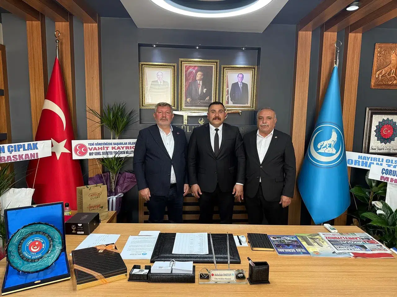 Osmancık ve Dodurga Belediye Başkanlarından Ülkü Ocaklarına Ziyaret