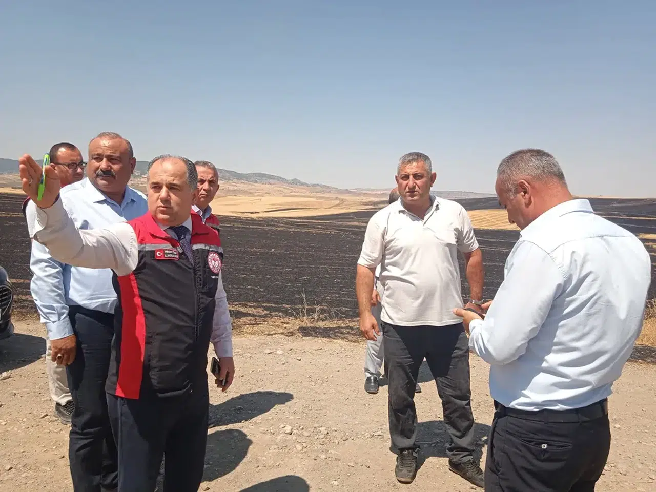 Yangın Mağduru Çiftçilere Destek Ziyareti