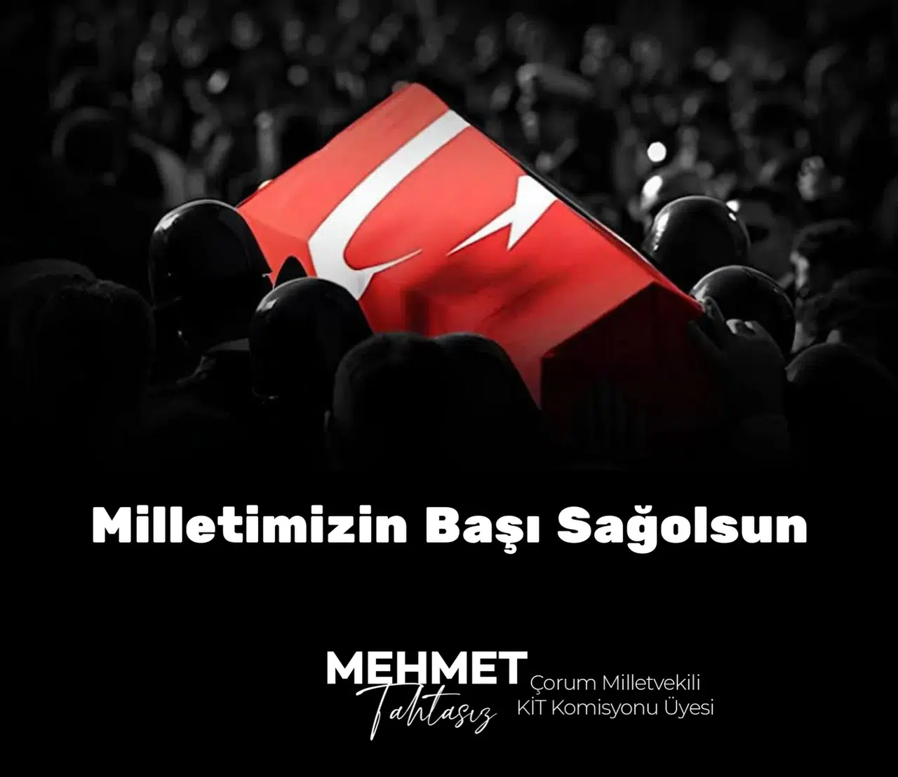 Tahtasız’dan Şehit İçin Taziye Paylaşımı