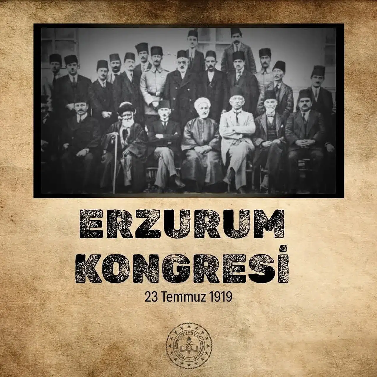 İl Milli Eğitimden Erzurum Kongresinin Yıl Dönümü Mesajı