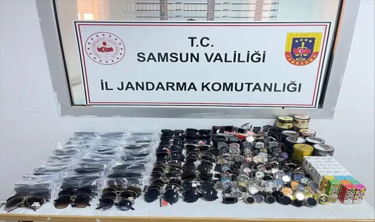Samsun'da kaçak ürünler satan şüpheli yakalandı