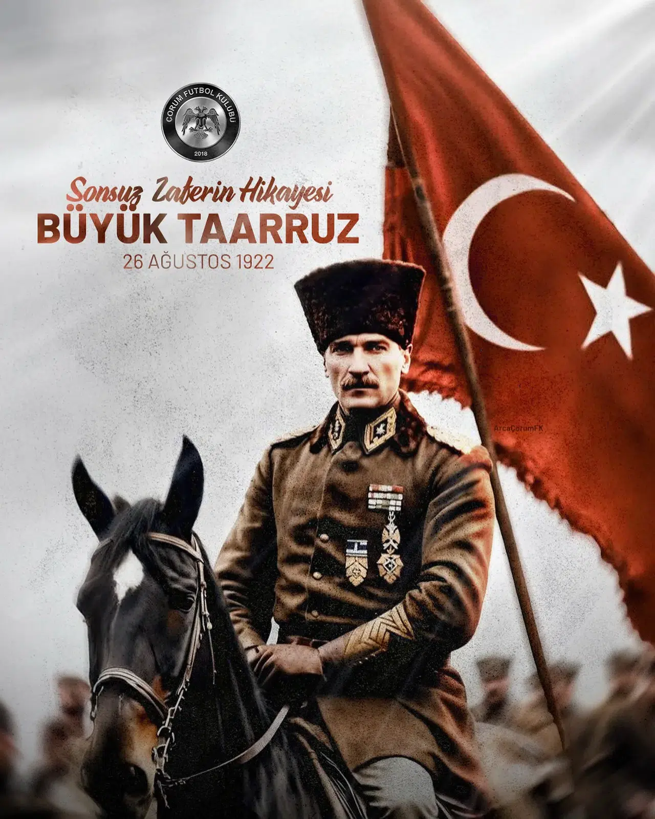 Arca Çorum FK, 26 Ağustos Zaferlerini Andı