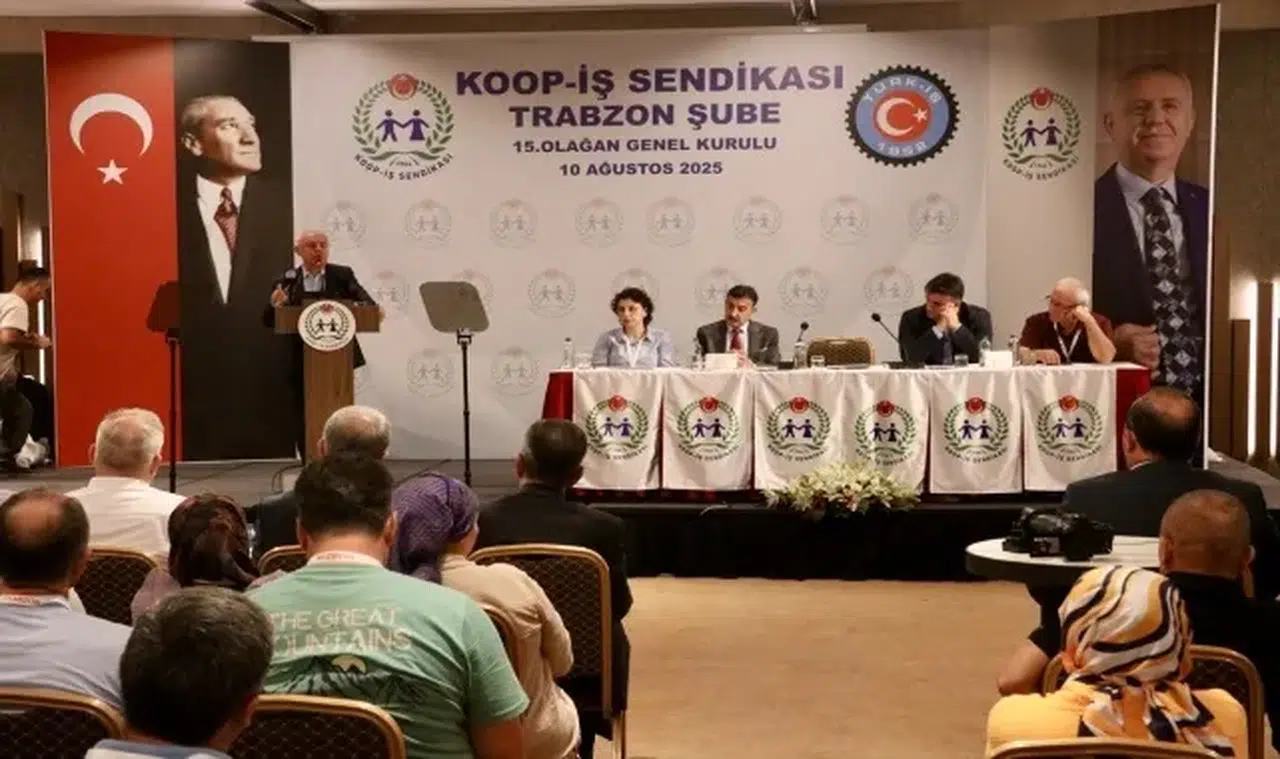TÜRK-İŞ Genel Başkan Yardımcısı Eyüp Alemdar, Trabzon'da genel kurula katıldı