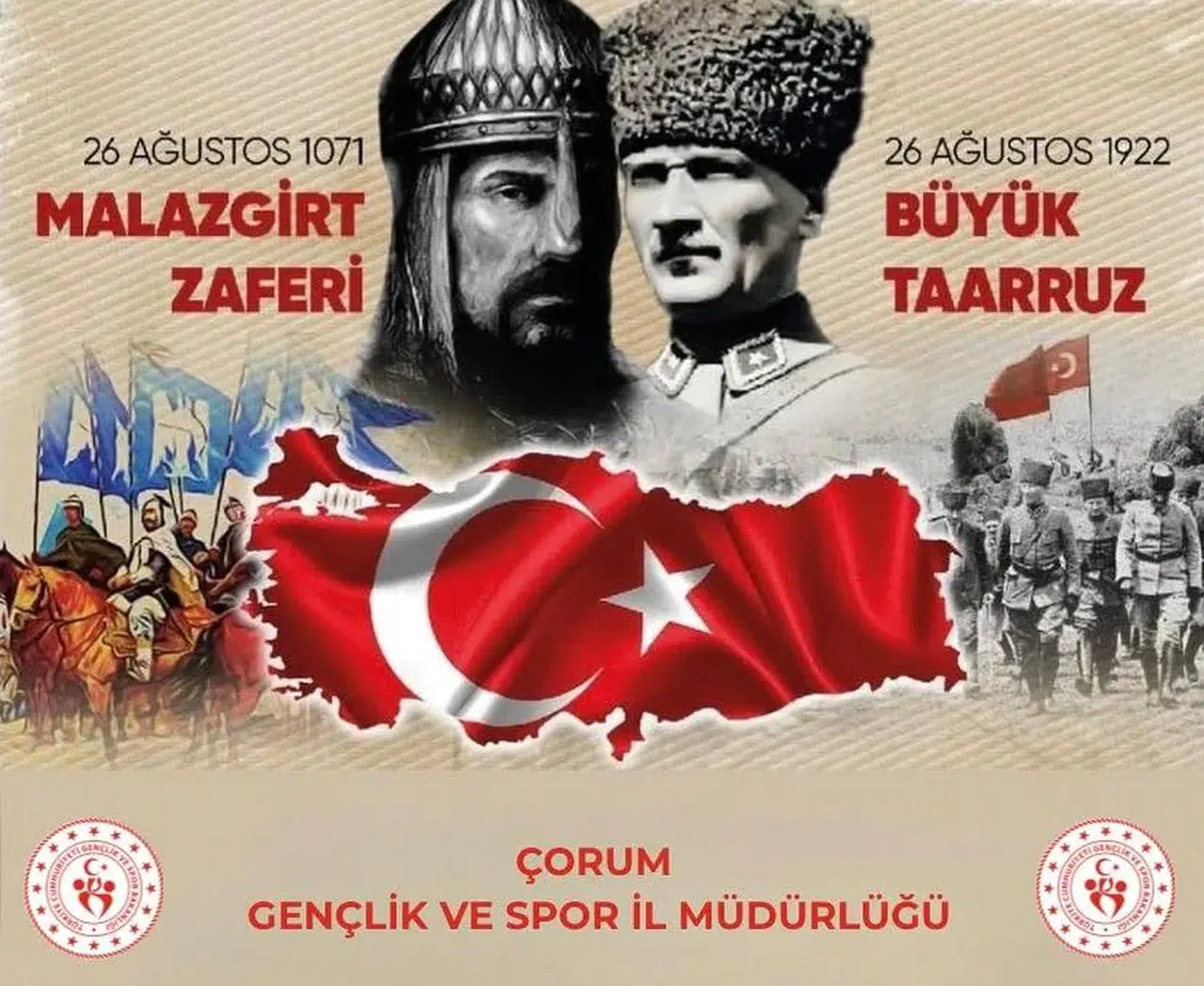 Gençlik ve Spor İl Müdürlüğünden 26 Ağustos Zaferlerine Anlamlı Vurgu