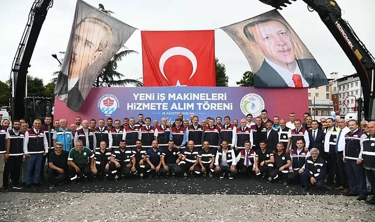 Trabzon Büyükşehir Belediyesince 17 iş makinesi hizmete alındı