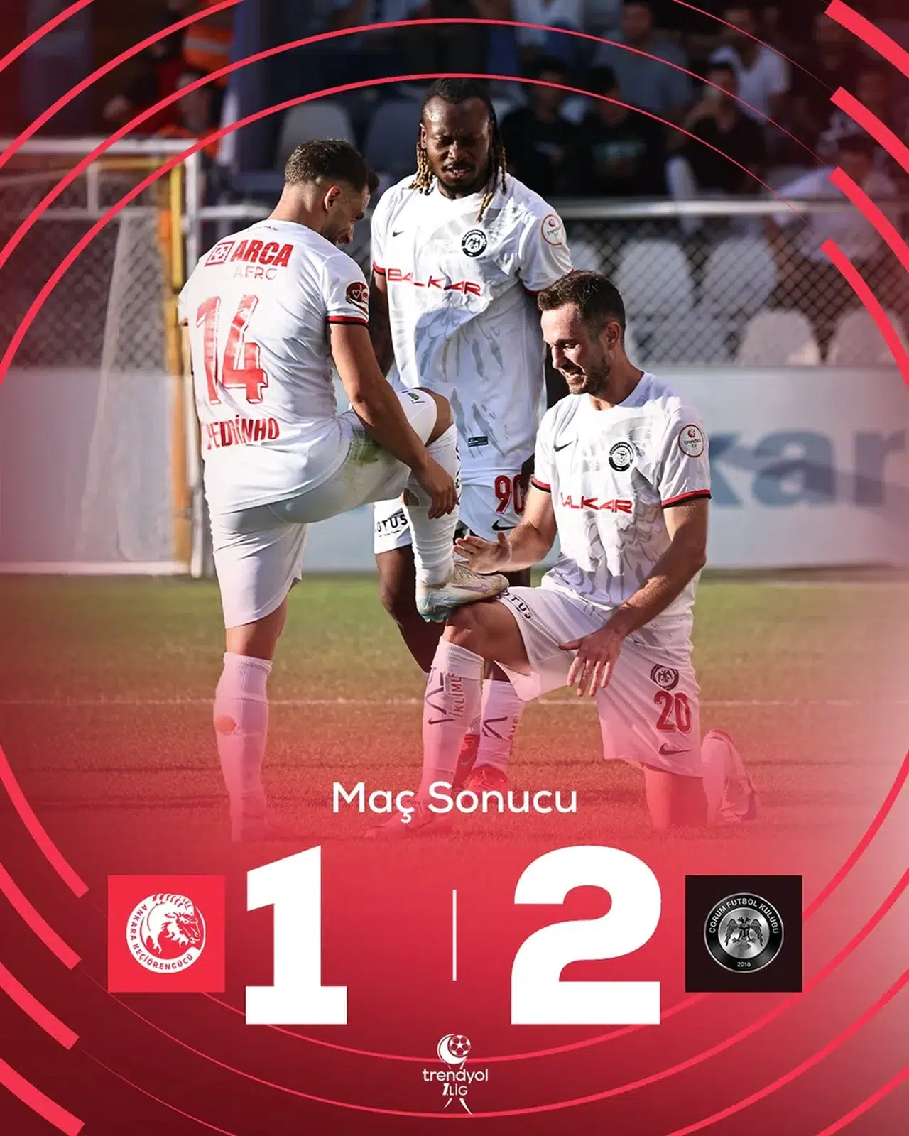 Pedrinho, Çorum FK'yi Sırtlıyor