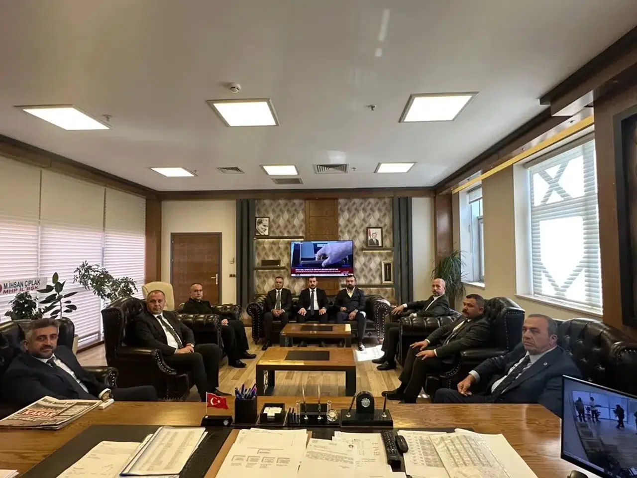 MHP Heyetinden Yeni Başhekime Ziyaret